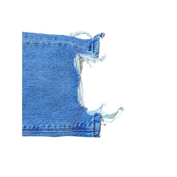 American Eagle Womens 90s‎ Straight Distressed Ripped Jeans Sz 10S - Picture 9 of 9